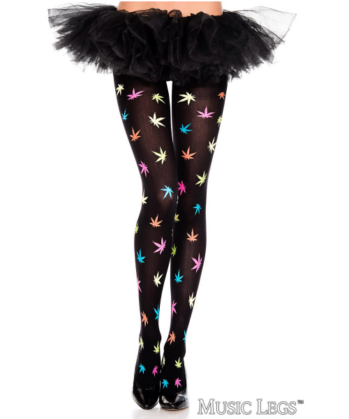 Bas culotte opaque avec imprimés