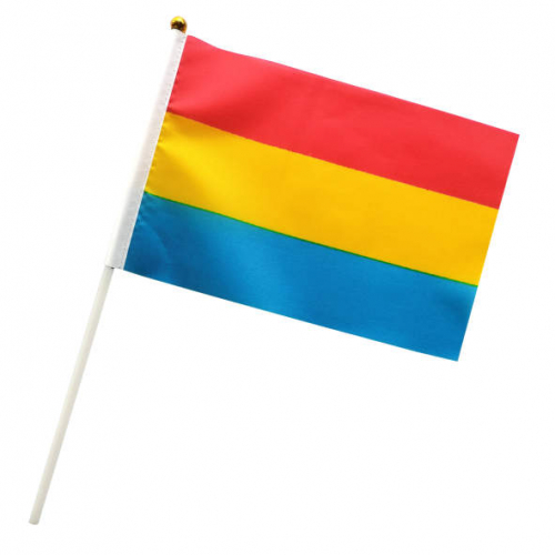Drapeau a mains  Pansexuel